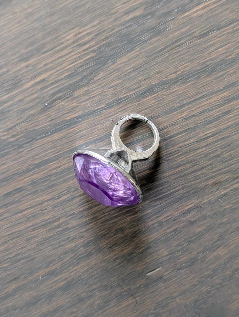 Oversized Purple "Gem" Children's Costume Ring
